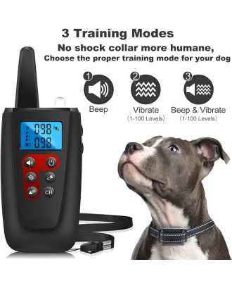 3300ft IPX7 Waterproof no shock trainning collar with one collar