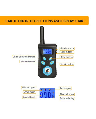 2 in 1 No Bark Remote Dog Training Collar with one rechargeable collar